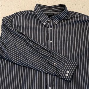 4XB Button-up Striped Shirt
